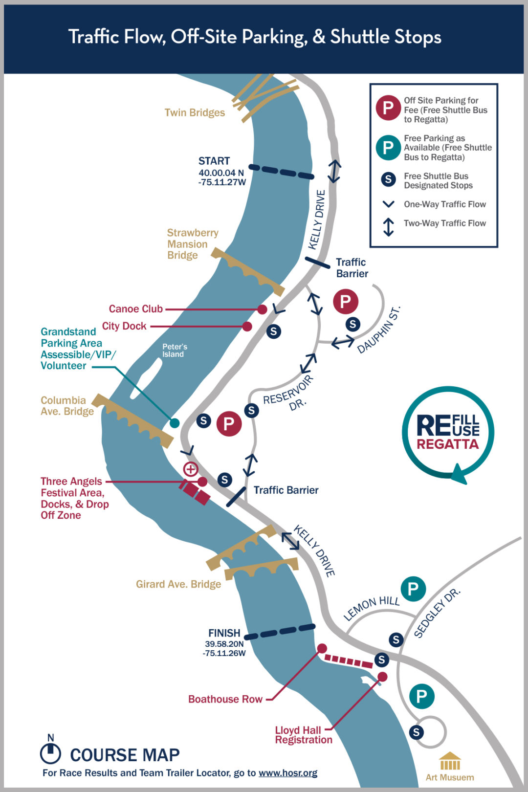 Maps Head of the Schuylkill Regatta