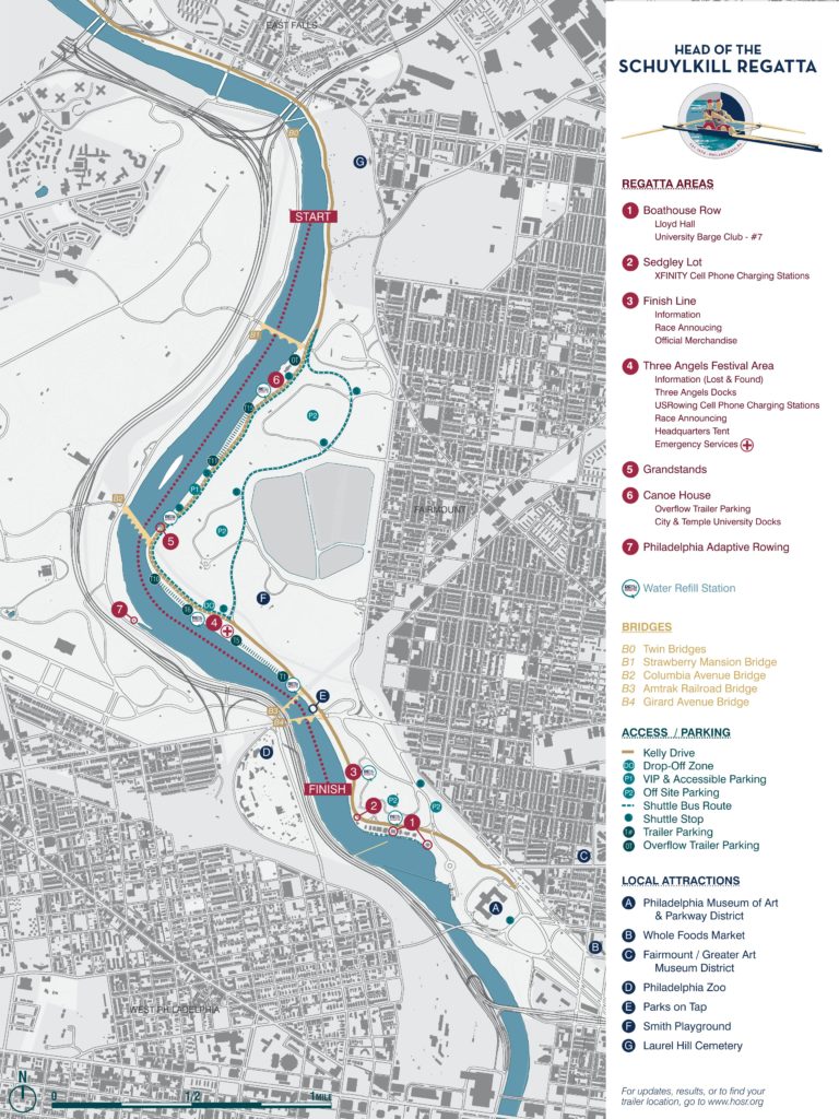 Venue Map Head of the Schuylkill Regatta